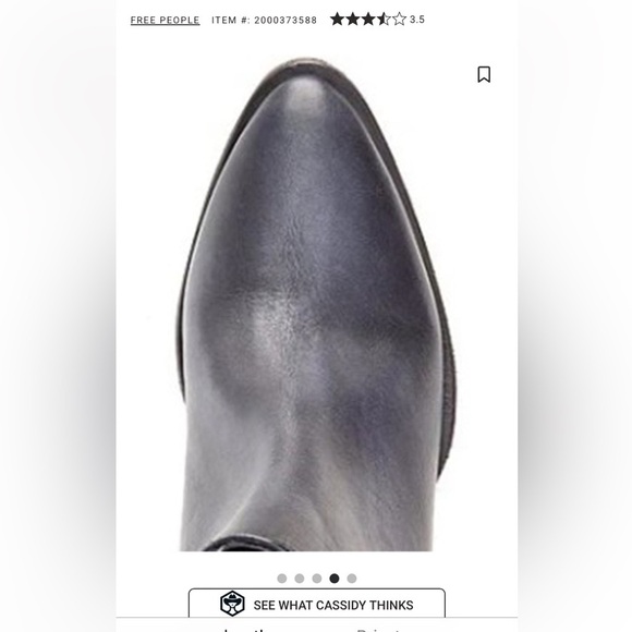 FREE PEOPLE WOMEN'S CHARM DOUBLE V ANKLE FASHION BOOTIES - ROUND TOE size 9.5 - Picture 5 of 14